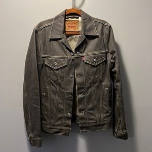Levi’s men’s grey jean jacket medium